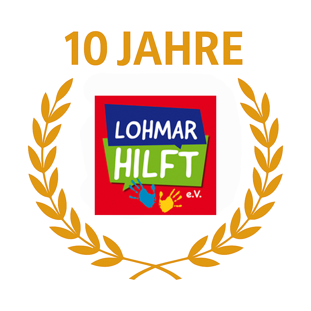 10. Jahre LOHMAR HILFT mit Kranz
